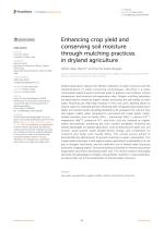 Enhancing crop yield and conserving soil moisture through mulching practices in dryland agriculture