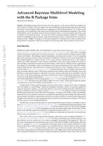 Advanced Bayesian Multilevel Modeling with the R Package brms