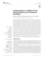 Cytokine Storm in COVID-19: The Current Evidence and Treatment Strategies