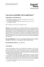 Log-concave probability and its applications