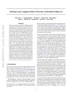 Selecting Large Language Model to Fine-tune via Rectified Scaling Law