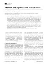 Attention, self-regulation and consciousness