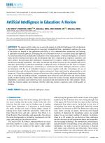 Artificial Intelligence in Education: A Review