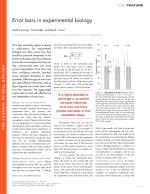 Error bars in experimental biology