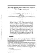 WizardLM: Empowering Large Language Models to Follow Complex Instructions