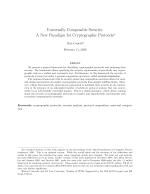 Universally Composable Security: A New Paradigm for Cryptographic Protocols