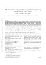 EPW: Electron-phonon coupling, transport and superconducting properties using maximally localized Wannier functions