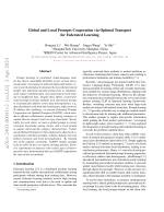 Global and Local Prompts Cooperation via Optimal Transport for Federated Learning