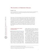The Genetics of Alzheimer Disease