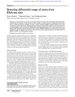 Detecting differential usage of exons from RNA-seq data