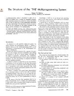 The Structure of the 'THE' -Multiprogramming System