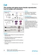 The cycling and aging mouse female reproductive tract at single-cell resolution