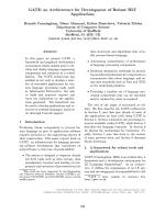 GATE: an Architecture for Development of Robust HLT Applications