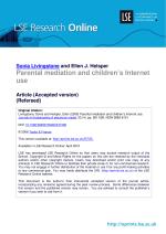 Parental mediation and children’s Internet use