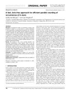 A fast, lock-free approach for efficient parallel counting of occurrences of k-mers