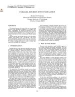 PARALLEL DISCRETE EVENT SIMULATION