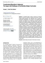 Transforming Education in Indonesia: The Impact and Challenges of the Merdeka Belajar Curriculum