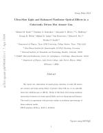 Ultra-Slow Light and Enhanced Nonlinear Optical Effects in a Coherently Driven Hot Atomic Gas.