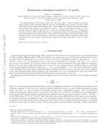 Disappearing cosmological constant in f(R) gravity
