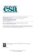 Biological Integrity: A Long-Neglected Aspect of Water Resource Management