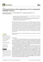 A Systematic Review of the Applications of AI in a Sustainable Building’s Lifecycle
