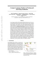 Compact Language Models via Pruning and Knowledge Distillation
