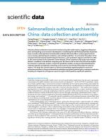 Salmonellosis outbreak archive in China: data collection and assembly