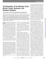 Transformation of the Nitrogen Cycle: Recent Trends, Questions, and Potential Solutions