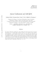 Linear Confinement and AdS/QCD