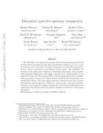 Elementary gates for quantum computation