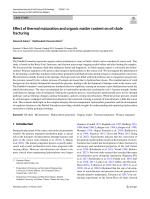 Effect of thermal maturation and organic matter content on oil shale fracturing