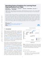 Revisiting Feature Prediction for Learning Visual Representations from Video
