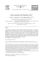 Asset pricing with liquidity risk