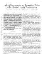 A Joint Communication and Computation Design for Probabilistic Semantic Communications