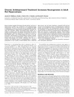 Chronic Antidepressant Treatment Increases Neurogenesis in Adult Rat Hippocampus