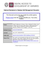 National Standards for Diabetes Self-Management Education