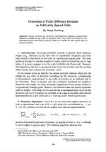 Generation of Finite Difference Formulas on Arbitrarily Spaced Grids