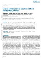 Gaussian Splatting: 3D Reconstruction and Novel View Synthesis, a Review