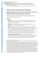 Cluster Analysis and Clinical Asthma Phenotypes
