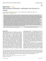Mitochondrial dysfunction: mechanisms and advances in therapy
