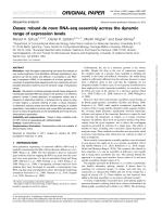 Oases: robust de novo RNA-seq assembly across the dynamic range of expression levels