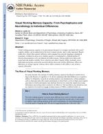 Visual Working Memory Capacity: From Psychophysics and Neurobiology to Individual Differences
