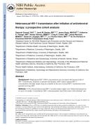 Heterosexual HIV-1 transmission after initiation of antiretroviral therapy: a prospective cohort analysis