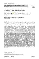 GPT for medical entity recognition in Spanish