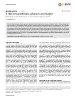 4-1BB immunotherapy: advances and hurdles
