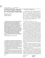 A Vector Space Model for Automatic Indexing