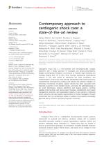 Contemporary approach to cardiogenic shock care: a state-of-the-art review
