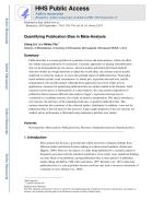 Quantifying Publication Bias in Meta-Analysis