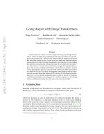 Going deeper with Image Transformers