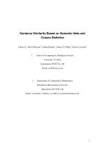 Sentence Similarity Based on Semantic Nets and Corpus Statistics
